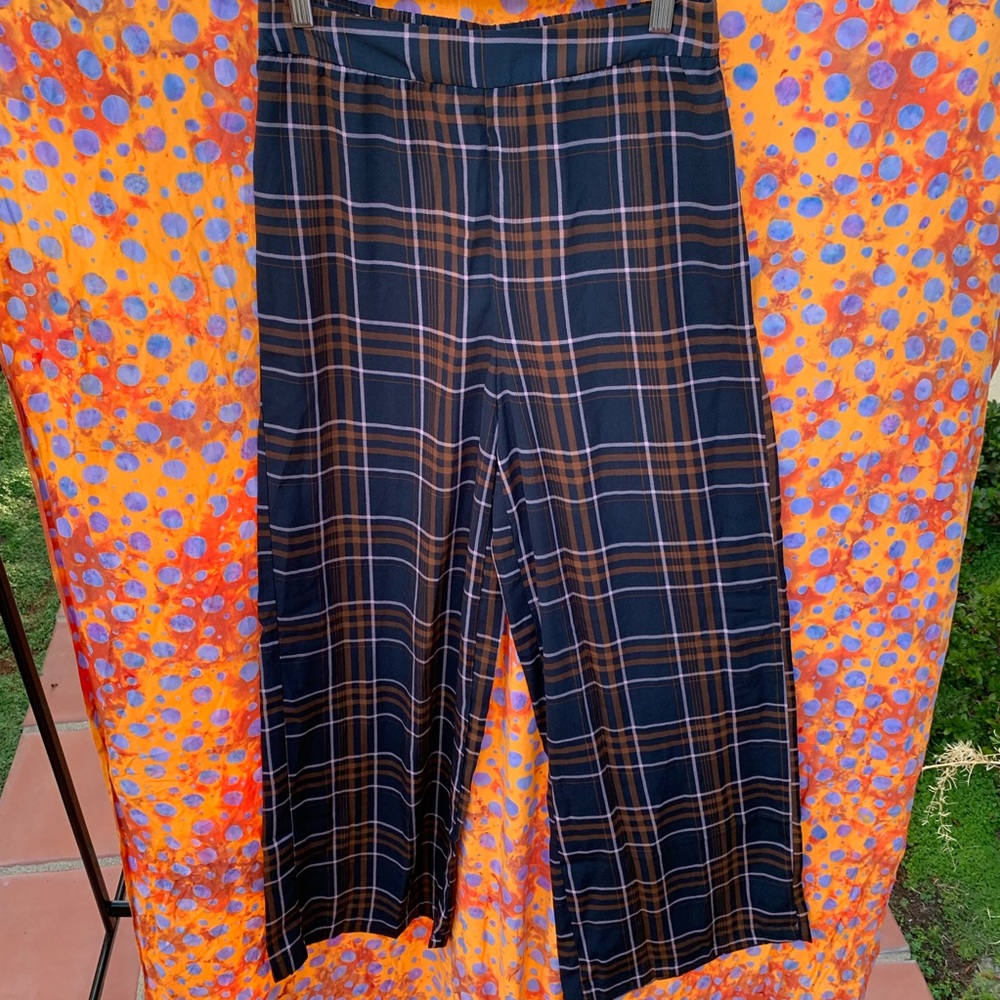 plaid flowy pants NEED TO SELL